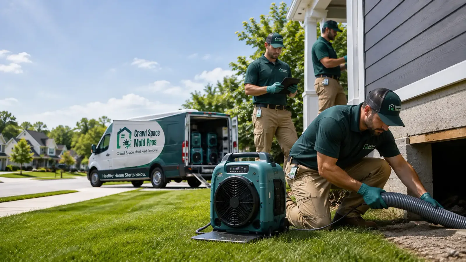 Crawl Space Mold Removal in Blue Grass, IA